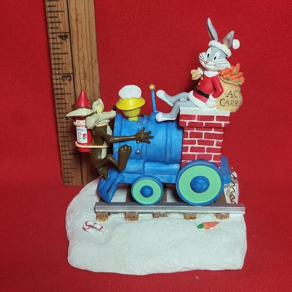 VTG Looney Tunes Christmas Express Train Bugs Bunny Wily E Coyote Road Runner - Picture 9 of 15